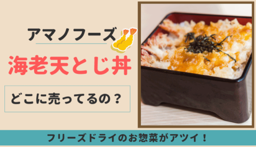 アマノフーズ 海老天とじ丼はどこに売ってる?  楽天やAmazonで買えるの!?