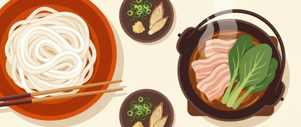 丸亀製麺の豚つけ汁うどん2026の記事アイキャッチ