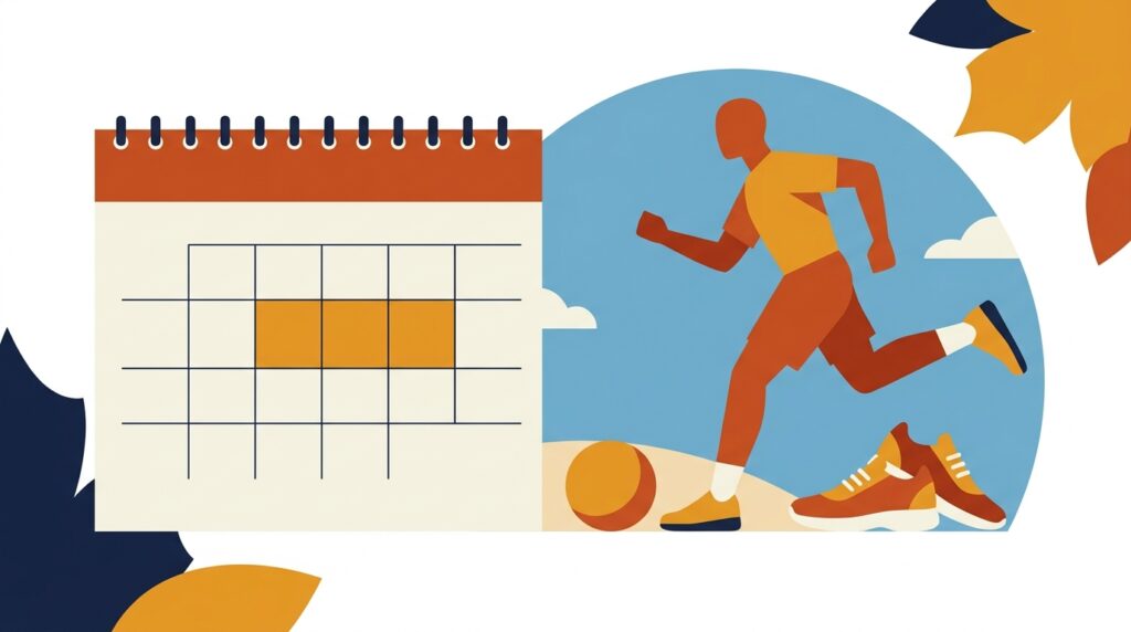 スポーツの日2026は10月12日、10月10日からの3連休を表すイメージ