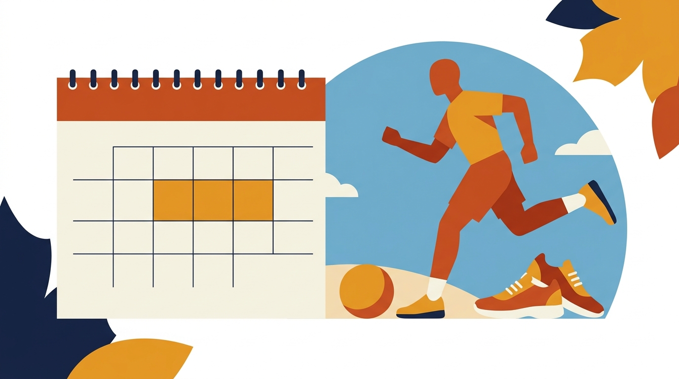 スポーツの日2026は10月12日、10月10日からの3連休を表すイメージ